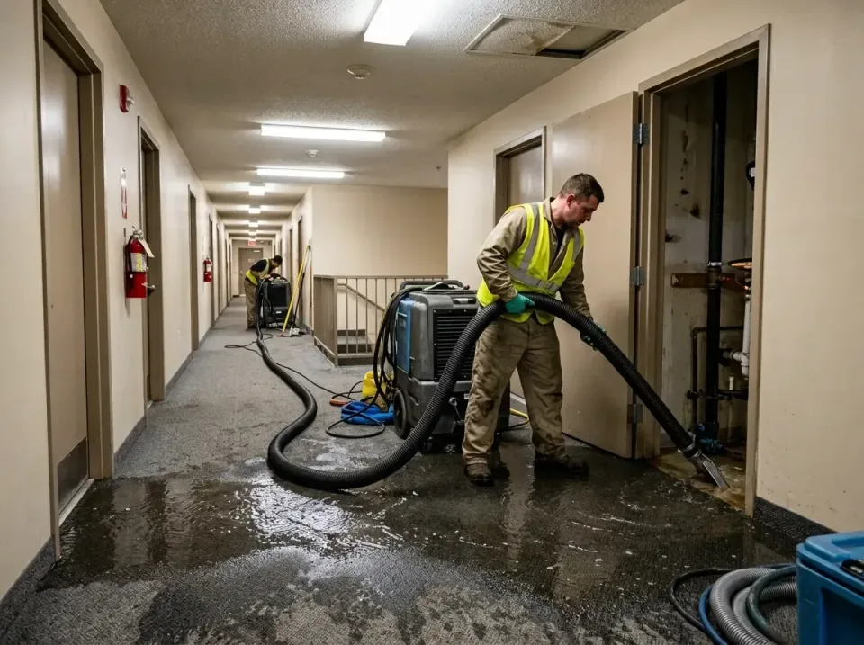 multi-unit-apartment-hallway-f-005 — frequently asked questions, Emergency Burst Pipe Water Extraction & Removal in East Sho…